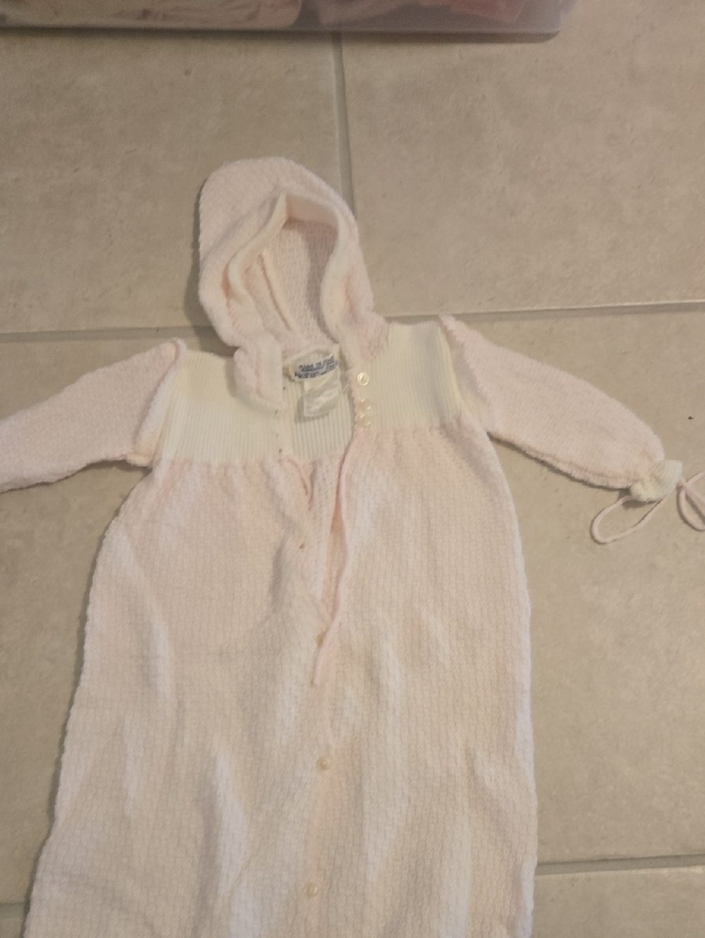 Classic Hooded Pink Baby One-Piece by Child of Mine